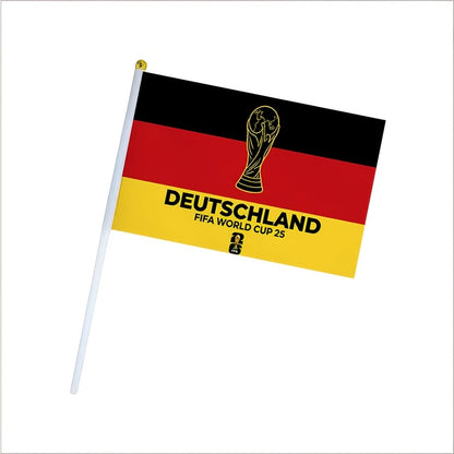 2026 World Cup Fan Banner with German Flag and Trophy Design