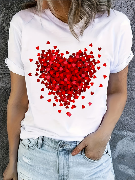 Women’s Casual Short Sleeve Geometric T-Shirt for Summer