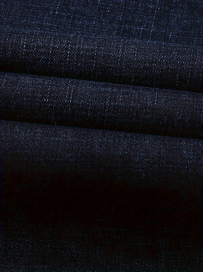 High-quality Men's Denim Trousers, Business Style, Elastic Men's Pants, New Autumn/winter Fashion Trend