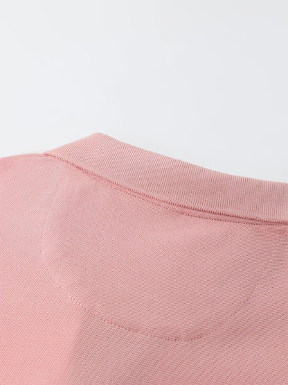 Men'S Short-Sleeve Polo Shirt with 95% And Embroidered Design - ayq