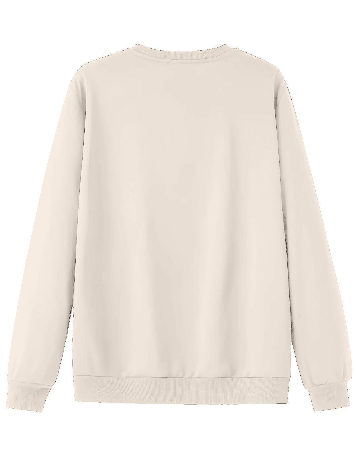 Men'S Happy New Year Sweatshirt - Light Grey with Orange Lettering - Regular Fit Crewneck Pullover for New Year'S Eve, NYE Parties & Casual Attire - Non-Permanent Celebration Sweater for Everyday & Special Occasions, New Year