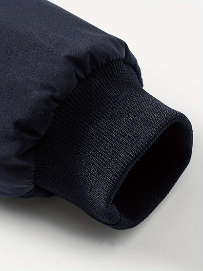 Men's Casual Winter Padded Coat with Stand Collar