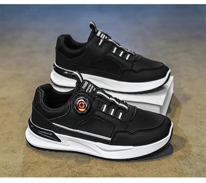 [sneakers] Men'S Large Size Running Shoes | Casual Sports Footwear, Cross-Training, Low-Top, Faux, Lace-Up, All-Season, Solid Color