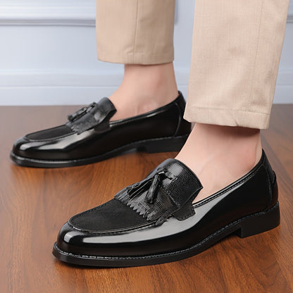 Men's Casual British-Style Pointed Toe Loafers for Spring