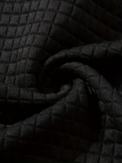 Fashion Hooded Sweatshirt | Casual Men'S Pullover with Slight Stretch Fabric, Long Sleeve, Pocket Details, Solid Color Pattern for Spring/Fall