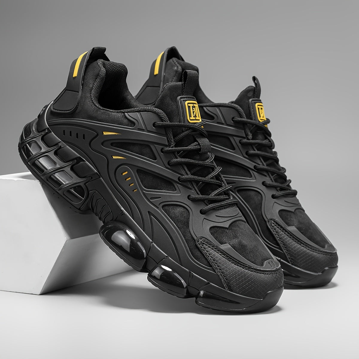 Men's Casual Sneakers, Versatile, Lightweight, Soft-Sole, Shock-Absorbing, and Resilient - ayq