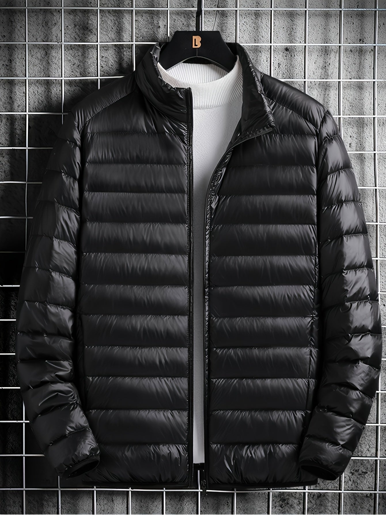 Spring, Autumn, And Winter Styles with a Stand Collar And Zipper Closure, Versatile Casual Lightweight Jacket for Men