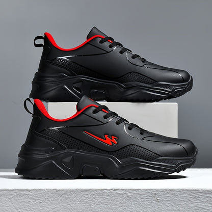 Shuangxing Men's Comfortable Sneakers - Fashionable Running Shoes with Lace-Up Closure, Breathable Fabric Lining, and Durable Sole for Every Season