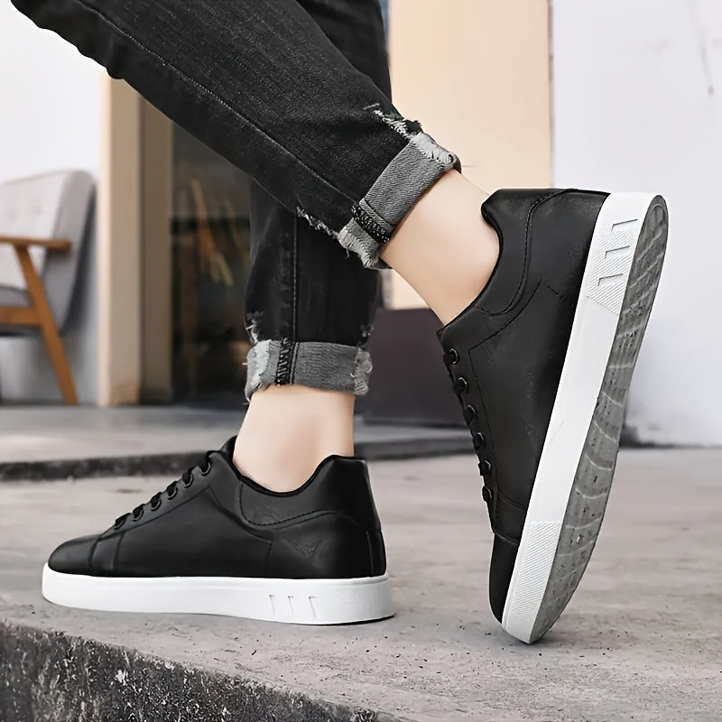 Men's Casual Sneakers - Slip-Resistant, Durable & Comfortable Lace-Up Skate Shoes, Suitable for Every Season - ayq