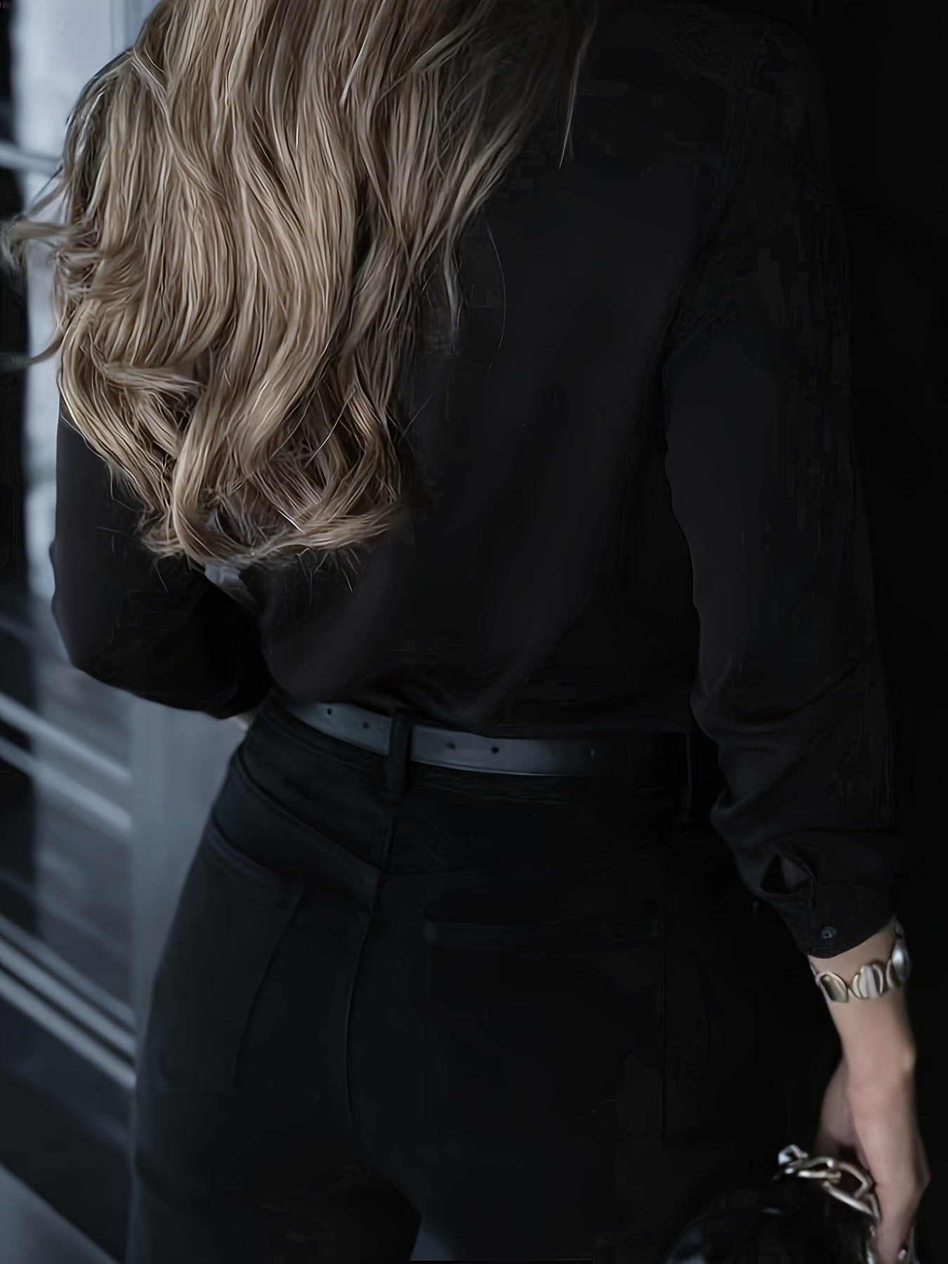 Women's Elegant Solid Color Polo Shirt for Casual Wear