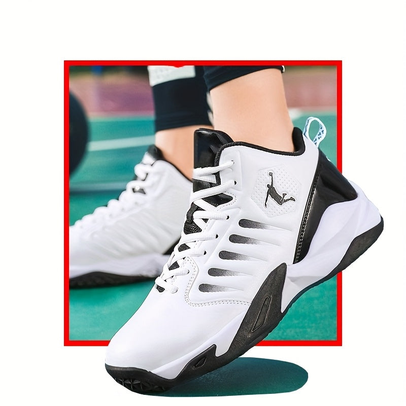 [sneakers] Extra-Large Outdoor Trail Shoes for Men, Featuring Slip Resistance, Shock Absorption, Durability, Trendy Basketball Design, Versatile Sports Footwear, Lightweight Comfort, Casual Style, Soft Sole, And Rebound Train