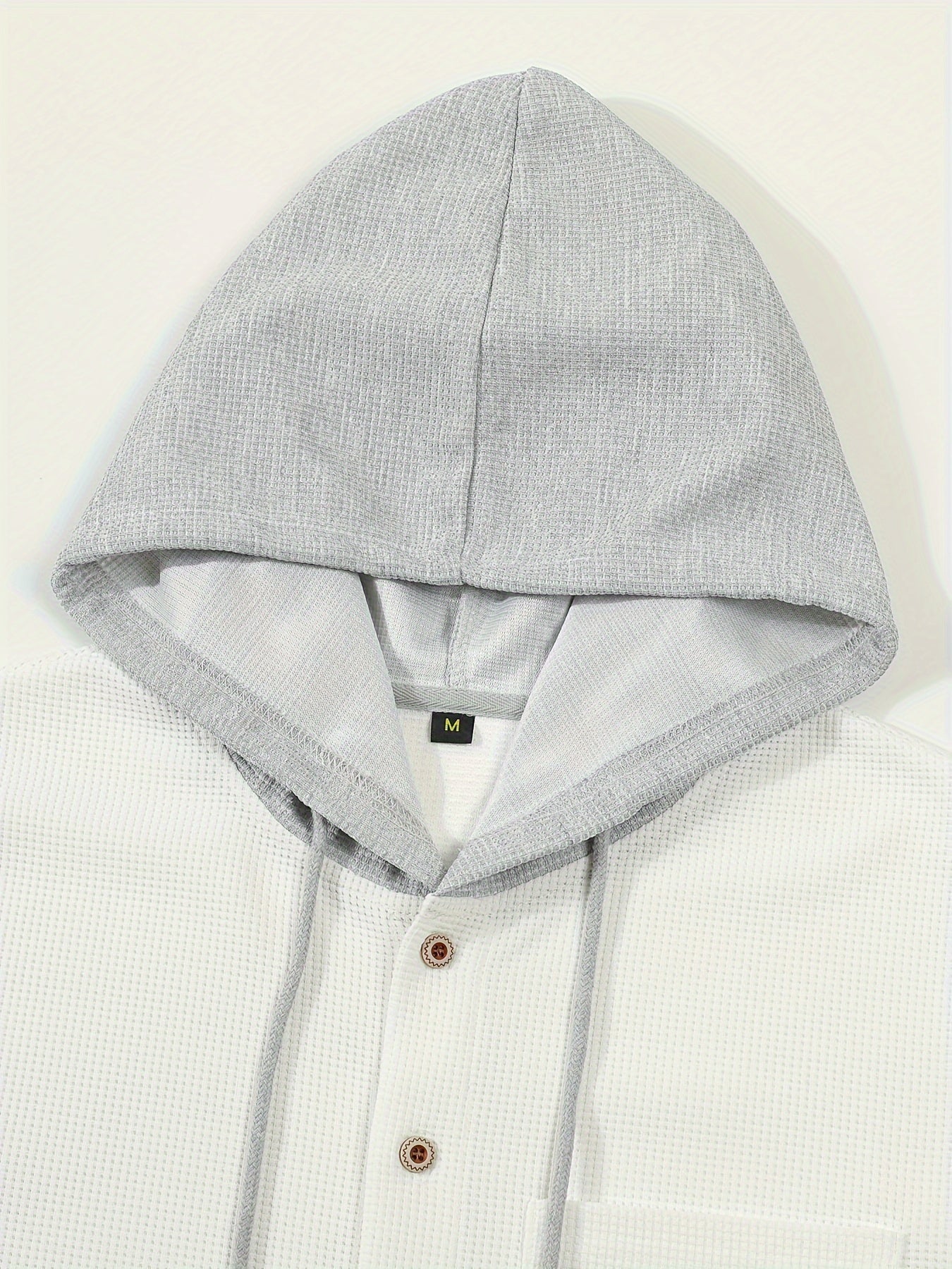 Men's Casual Hooded Jacket - Soft, Breathable Polyester with Button-Up Design & Pockets | Perfect for Spring, Fall & Outdoor Activities, Long Sleeve, Fashion, Daily, Leisure Style, Conventional Version