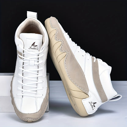 Men's Casual Ankle Boots Comfortable All-Season Walking Shoes