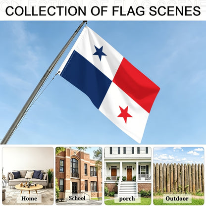 Panama Flag Cheer Banner Single-Sided Polyester Flag