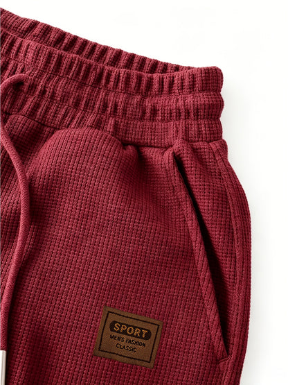 Men's Summer Knit Casual Shirt & Shorts Set with Breathable Fabric