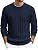 Men's Ribbed Crewneck Pullover Sweater Soft Warm Knit
