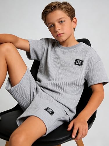 Boys Summer Short Sleeve Top & Shorts Set Casual Outfit