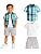 Boys 3-Piece Button Down Shirt, Tee & Shorts Set