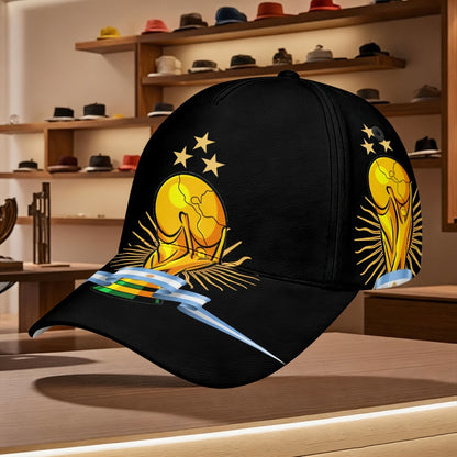 Adjustable FIFA World Cup Baseball Cap with Flag Print