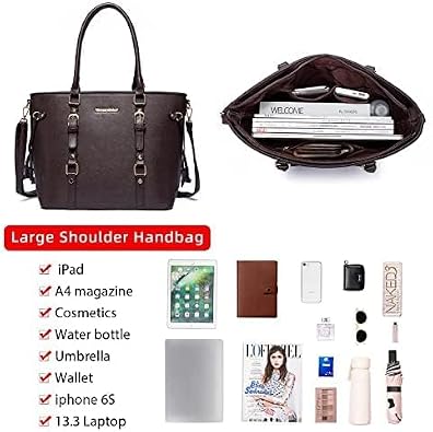 Women’s 3-Piece Tote Bag and Wallet Set – Stylish Shoulder Satchel