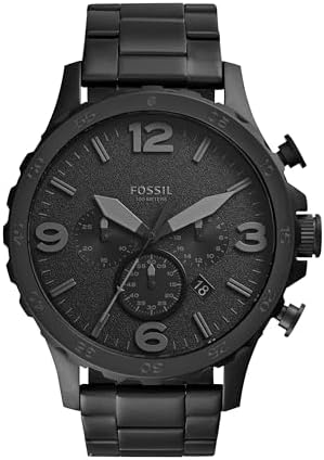 Fossil Nate Men's Oversized Stainless Steel Chronograph Watch