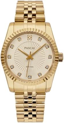 PASCAL Timeless Classic Diamond Swiss Quartz Watch for Men