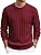 Men's Ribbed Crewneck Pullover Sweater Soft Warm Knit