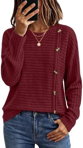 WIHOLL Women's Long Sleeve Tunic Sweater for Fall