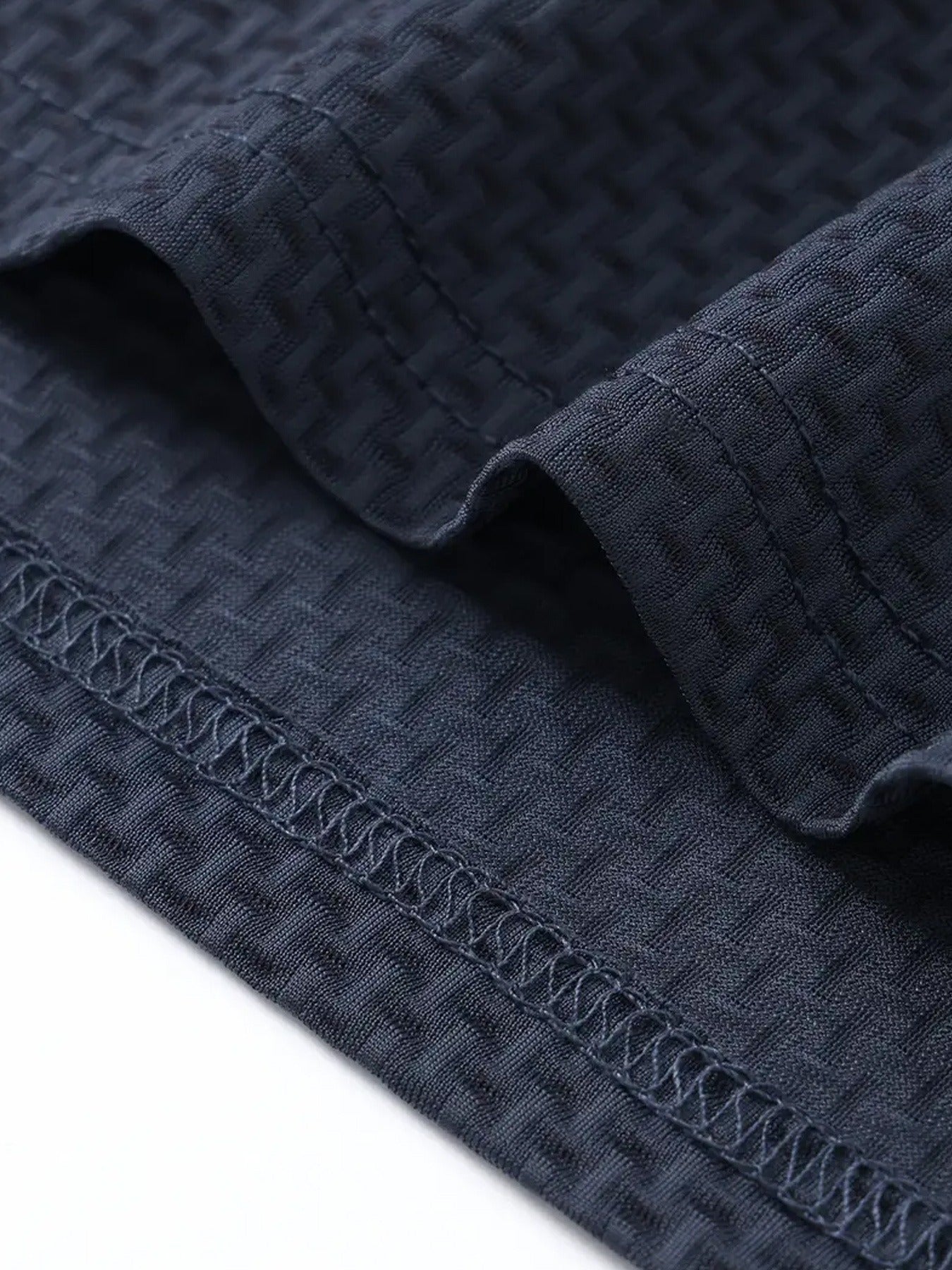 FS1128 Style Men'S Jacquard Polo Shirt with Unique Print Patterns, Casual Short Sleeves, Summer Fashion, Breathable Embossed Top, a Perfect Gift - ayq