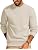 Men's Waffle Knit Crewneck Sweater Textured Pullover