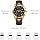 OLEVS Men's Casual Leather Chronograph Watch, Waterproof