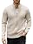 Men's Casual Zip-Up Knitted Cardigan Sweater with Stand Collar