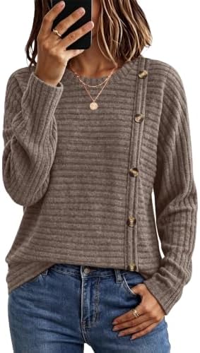 WIHOLL Women's Long Sleeve Tunic Sweater for Fall