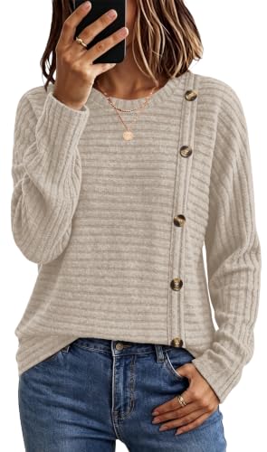 WIHOLL Women's Long Sleeve Tunic Sweater for Fall