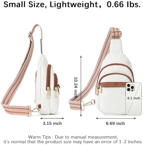 Women's Leather Sling Crossbody Bag - Travel Fanny Pack