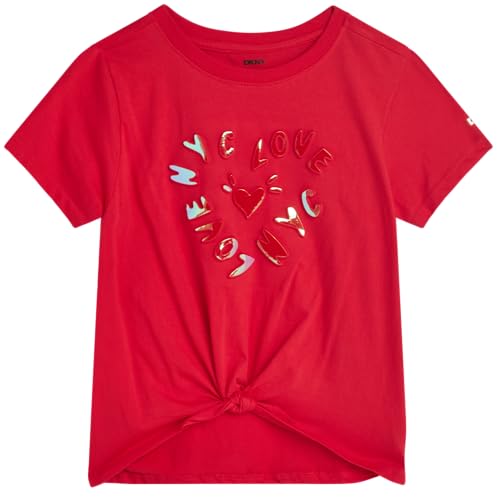 Girls Cotton Blend Short Sleeve Graphic Tee T-Shirt