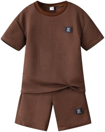 Boys Summer Short Sleeve Top & Shorts Set Ages 6-12