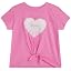 Girls Cotton Blend Short Sleeve Graphic Tee T-Shirt