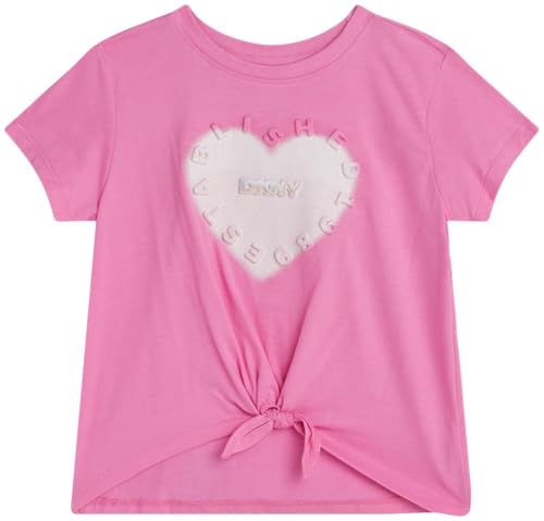 Girls Cotton Blend Short Sleeve Graphic Tee T-Shirt