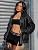 Women's Oversized Faux Leather Jacket for Fall & Winter