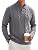 Men's Cable Knit Henley Sweater with Ribbed Stand Collar