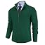 Men's Casual Zip-Up Knitted Cardigan Sweater with Stand Collar