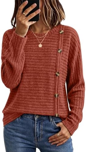 WIHOLL Women's Long Sleeve Tunic Sweater for Fall