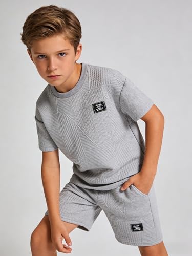 Boys Summer Short Sleeve Top & Shorts Set Casual Outfit