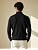 Men's Cable Knit Henley Sweater with Ribbed Stand Collar