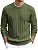 Men's Ribbed Crewneck Pullover Sweater Soft Warm Knit