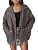 Women's Oversized Faux Leather Jacket for Fall & Winter