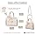 FOXLOVER Medium Vintage Tote Bag for Women Top-Handle Satchel