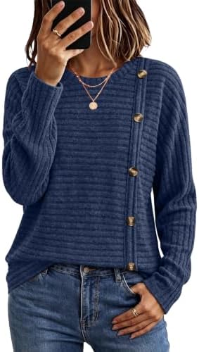 WIHOLL Women's Long Sleeve Tunic Sweater for Fall