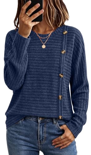 WIHOLL Women's Long Sleeve Tunic Sweater for Fall